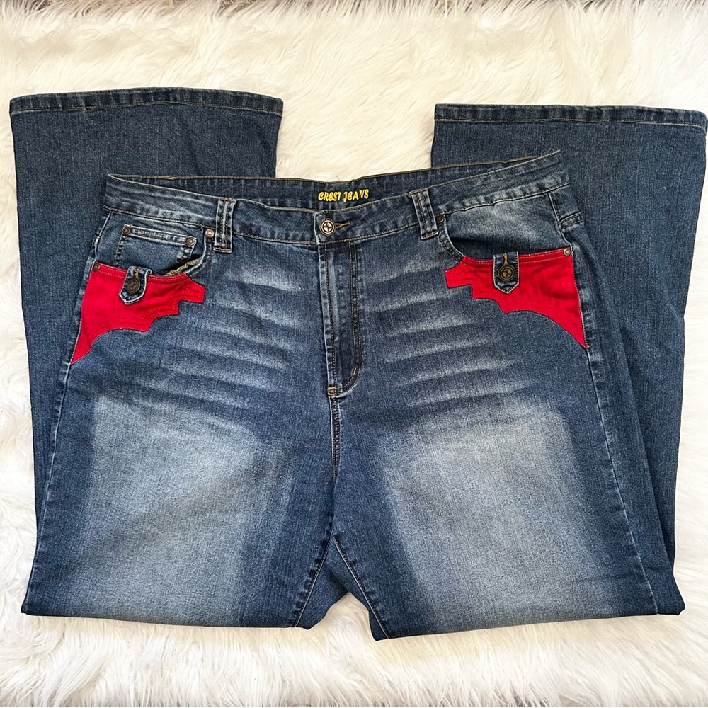 Women’s  Y2K Crest Jeans 23/24 - Picture 7 of 7